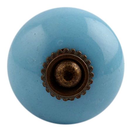 Sky Blue Antique Finishing Ceramic Dresser Knob